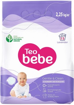 Детский стиральный порошок Teo Bebe лаванда, 2,25 кг